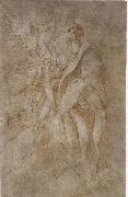 Study for St John the Evangelist and an Angel